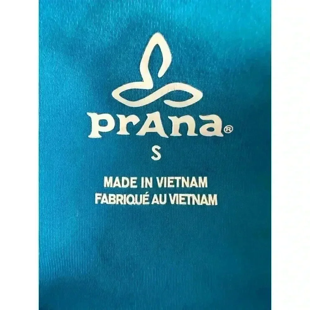 PrAna Women’s Capri Leggings Aqua Blue Size S - Picture 3 of 4